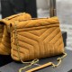 LOULOU SMALL CHAIN BAG IN “Y” QUILTED SUEDE