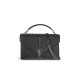 Saint Laurent College quilted-leather satchel bag