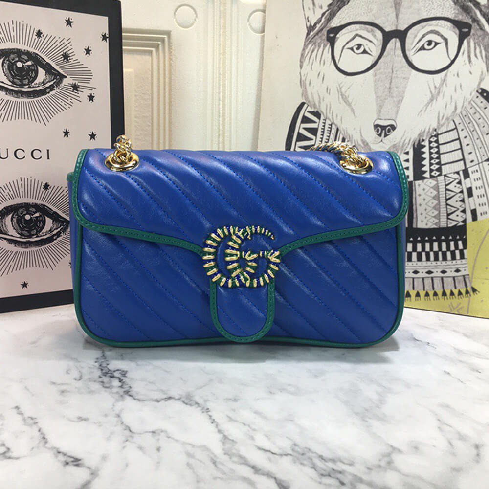 GG Marmont small matelasse shoulder bag