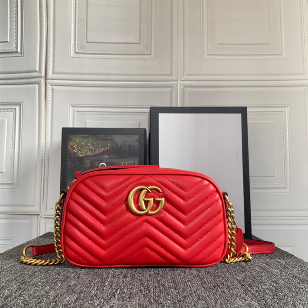 GG Marmont small matelasse shoulder bag